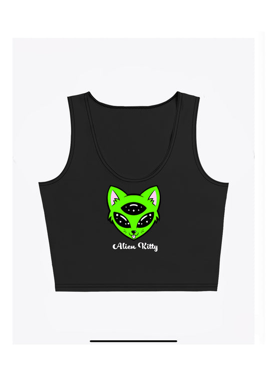 Alien Kitty Neon Kiss Tee